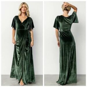 NWT Baltic Born Olive Green Wrap Dress XL